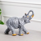Копилка-оригами "Слон", резка, камень серый, 22x18 см - фото 9504451