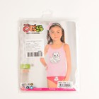 Комплект (майка/трусы) для девочки, цвет розовый, рост 122-128 см 7548682