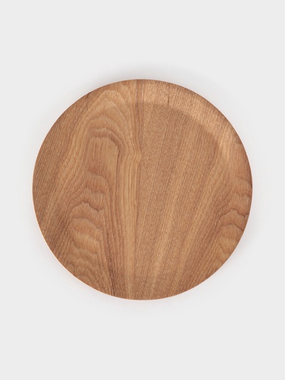 Тарелка Доляна «Заря», d=24.5 см, дерево, коричневая