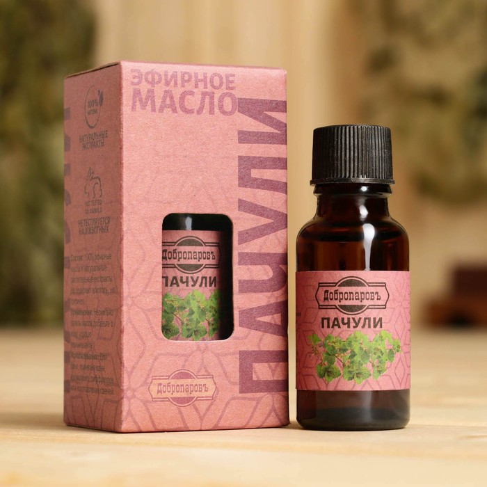 Масло эфирное «Пачули» 20 мл, крафт, Добропаровъ - Фото 1