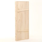 Дверной блок для бани, 190×80см, из липы, на клиньях, массив, "Добропаровъ" - Фото 2