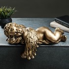 Фигура "Спящий ангел" 15х43 см, бронза с позолотой - фото 11274104
