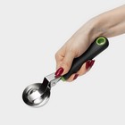 Ложка для мороженого Доляна Lime, 20×5.3 см, чёрно-зелёная - Фото 5