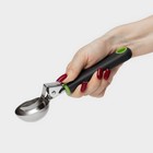 Ложка для мороженого Доляна Lime, 20×5.3 см, чёрно-зелёная - Фото 6