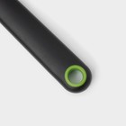 Лопатка кухонная для пиццы Доляна Lime, 25×5 см, чёрно-зелёная - Фото 5