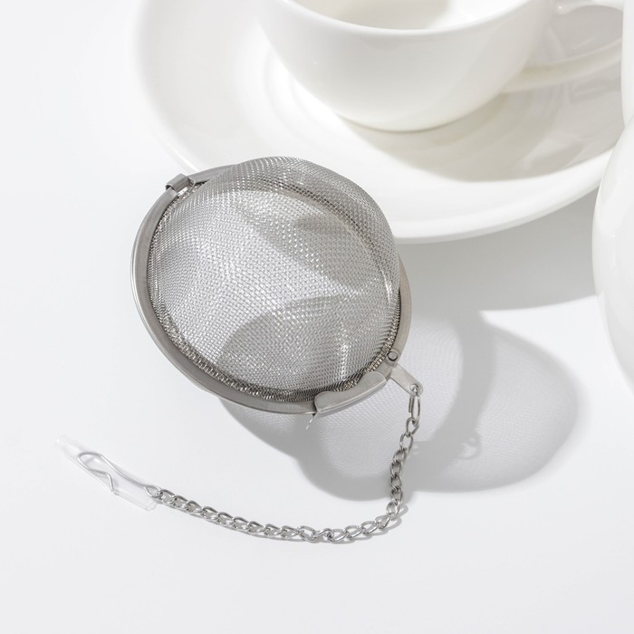 Сито для чая Доляна, d=7 см, нержавеющая сталь - Фото 1
