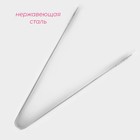 Щипцы кухонные Доляна «Браль», 20.6×12.5×2.2 см, нержавеющая сталь, серебристые - Фото 2