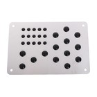 Накладка-подпятник для автоковрика, 22×15, металлическая с креплением - Фото 2