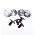 Накладка-подпятник для автоковрика, 22×15, металлическая с креплением - Фото 3