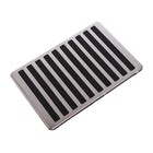 Накладка-подпятник для автоковрика, 24×16, металлическая с креплением - Фото 1