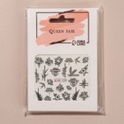 Слайдер - дизайн для ногтей «Ласточка», фасовка 6 шт, цвет чёрный 6908007