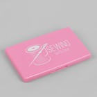 Игольница магнитная, 11×6.5 см, ярко-розовая - Фото 4