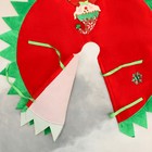 Полянка под ёлку "Новогодние сюрпризы" гномик и снежинки, d-60 см, красно-зелёный - Фото 3