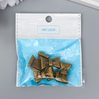 Бусина для творчества металл "Бант" бронза G514B771 1,5х2,3 см - фото 21441199