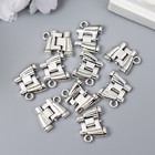 Декор металл для творчества "Бинокль" серебро G290B1160 1,3х1,6 см (комплект 10 шт) - фото 41689632