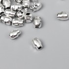Бусина для творчества металл "Череп" серебро G097B969 0,9х0,6 см - Фото 2