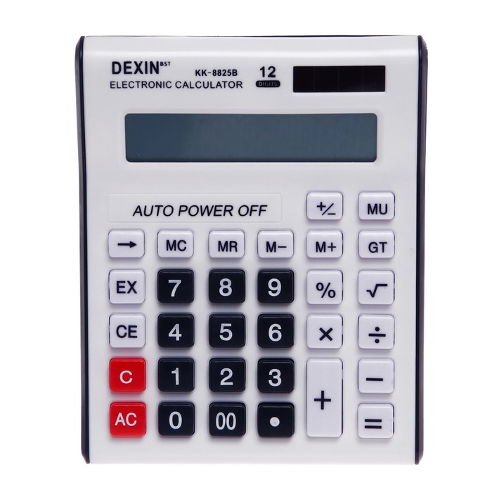 Калькулятор настольный "DEXIN" 12 - разрядный КК - 8825В - Фото 1