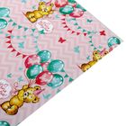 Бумага упаковочная глянцевая "Мишка с шариками", 70х100 см, 80 г/м2 - Фото 2