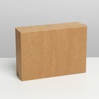 Коробка подарочная складная крафтовая, упаковка, 21 х 15 х 7 см - фото 9349300