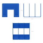 Лоток-сортер для бумаг вертикальный, 3 отделения, ErichKrause Classic, синий - фото 25269361