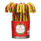 Карамель леденцовая новогодняя Fany Fan, трость, со вкусом ананаса, арбуза, банана, 26 г - Фото 1