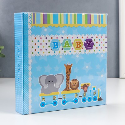 Фотокнига на 12 листов для заполнения и 14 листов для 56 фотографий 10×15 см «Малышу», голубой