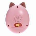 Музыкальная игрушка «Котик-неваляшка», звук, свет, цвет розовый - фото 3744284