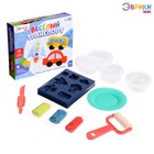 Набор для игры с пластилином «Весёлый транспорт», 4 баночки с пластилином - Фото 1