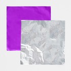 Фольга для конфет 10*10см 100шт., фиолетовый - Фото 2