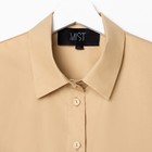 Рубашка женская MIST: Classic Collection, размер 50, бежевый - Фото 8