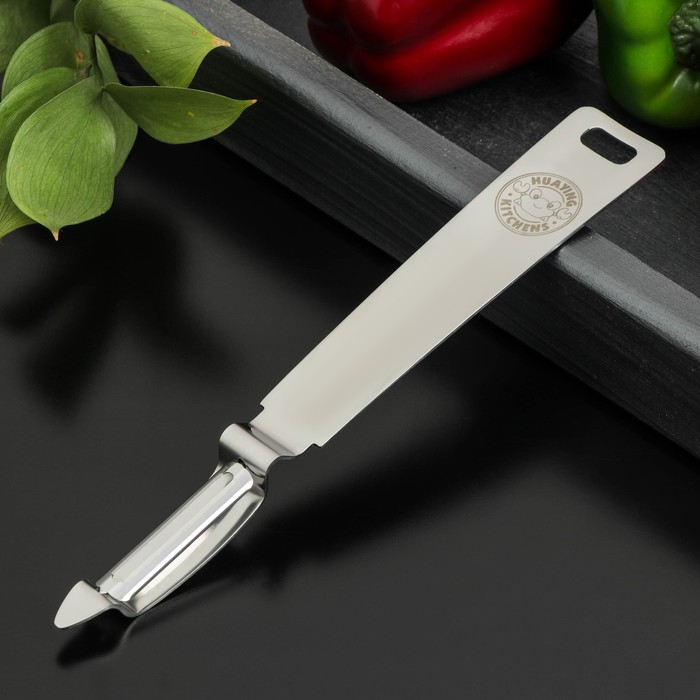 Овощечистка вертикальная Доляна Zero, нержавеющая сталь, цвет серебряный - Фото 1