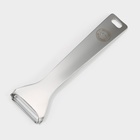 Овощечистка Доляна Zero, 19 см, нержавеющая сталь, серебристая - Фото 4