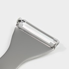 Овощечистка Доляна Zero, 19 см, нержавеющая сталь, серебристая - Фото 5