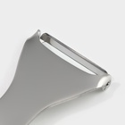 Овощечистка Доляна Zero, 19 см, нержавеющая сталь, серебристая - Фото 6