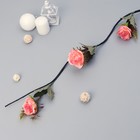 Декор тинги "Роза с папоротником" 150 см, микс - фото 24336397