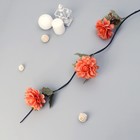 Декор тинги "Пион Айвори с папоротником" 150 см, микс 7081196