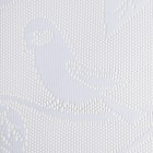 Тюль на кухню без шторной ленты, 170х150 см, цвет белый, 100% полиэстер - Фото 2