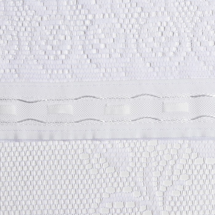 Штора на шторной ленте, размер 250х165 см, цвет белый, 100% полиэстер - фото 1901505420