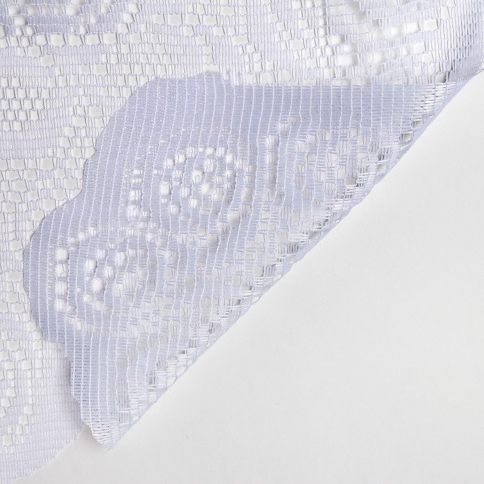 Штора на шторной ленте, размер 250х165 см, цвет белый, 100% полиэстер - фото 1901505422