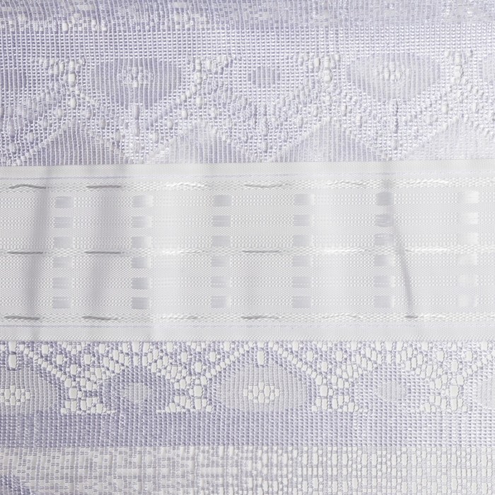 Тюль на кухню со шторной лентой, 170х250 см, цвет белый, 100% полиэстер - фото 1901505450