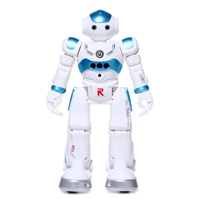 Робот «Робо-друг», с дистанционным и сенсорным управлением, русский чип, цвет синий - фото 1926327389