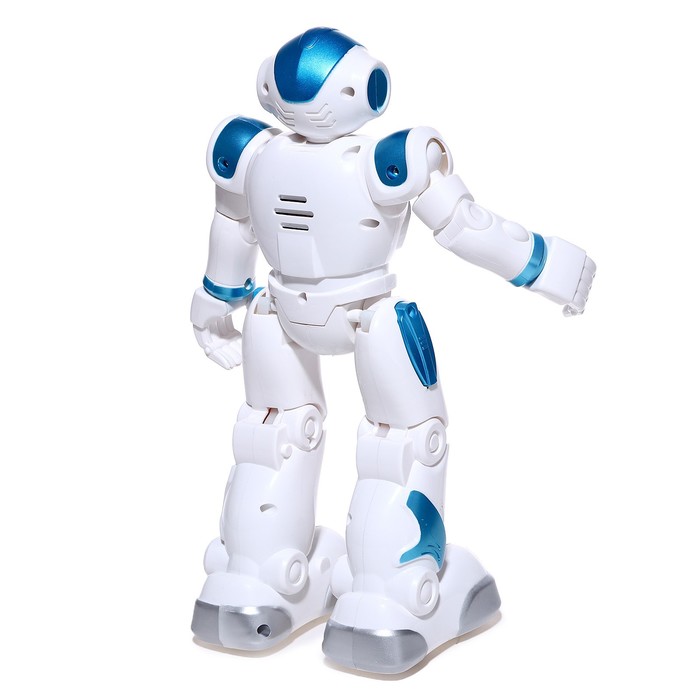 Робот «Робо-друг», с дистанционным и сенсорным управлением, русский чип, цвет синий - фото 1926327390