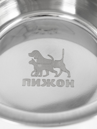 Набор из 2 рельефных мисок на подставке, 2×350 мл