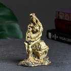 Фигура "Богиня Фортуна с рогом изобилия" золотой, 13х8х8см - фото 23948934