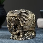 Фигура "Индийский слон" старое золото, 12х7х6см - фото 1433664