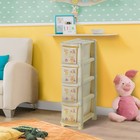Комод для игрушек Bears, 4 выдвижных ящика, цвет слоновая кость - Фото 2