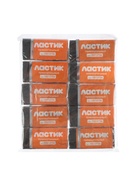 Набор ластиков, 10 штук, прямоугольные, в бумажном держателе, чёрные - Фото 1