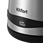 Чайник электрический Kitfort KT-6121-5, металл, 1.7 л, 2200 Вт, регулировка t°, металлик - фото 51437684 Чайник электрический Kitfort KT-6121-5, металл, 1.7 л, 2200 Вт, регулировка t°, металлик - фото 51437684