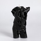 Свеча фигурная "Ажурный мужской торс", 17х7 см, черная 7503284 - фото 16945465