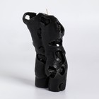 Свеча фигурная "Ажурный мужской торс", 17х7 см, черная 7503284 - фото 16945468